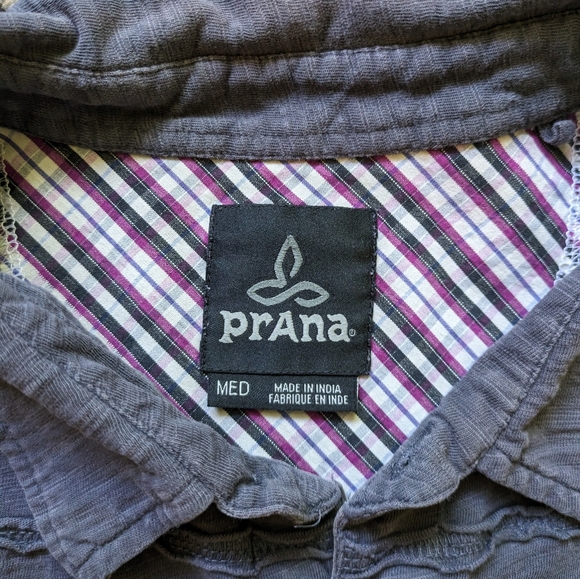 Prana Two Tone Cotton Button Down - Picture 2 of 2